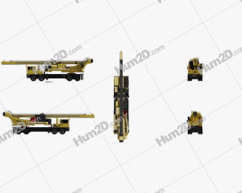 VDC Drill Rig Truck 2014 clipart