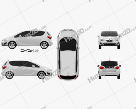 Vauxhall Meriva 2011 car clipart