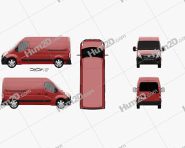 Vauxhall Movano Panel Van 2010 clipart