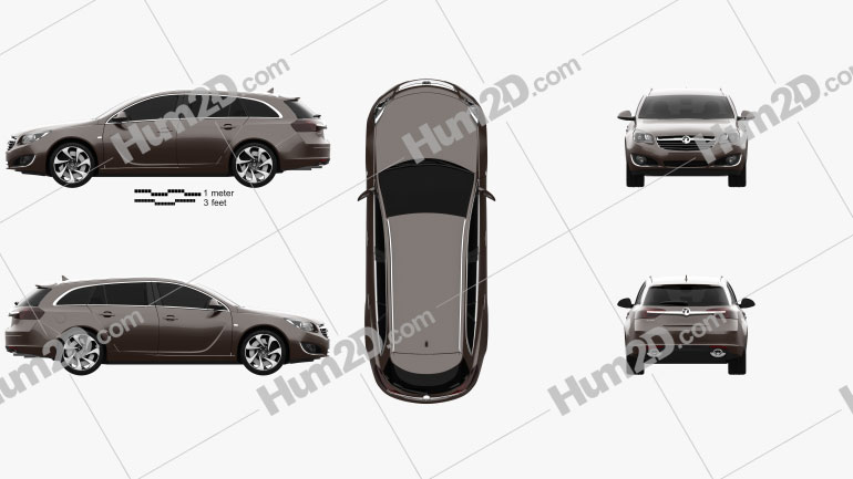 Vauxhall Insignia Sports Tourer 2013 car clipart