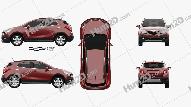 Vauxhall Mokka 2013 car clipart
