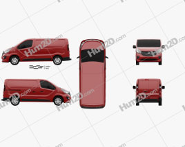 Vauxhall Vivaro Panel Van L1H1 2014 clipart