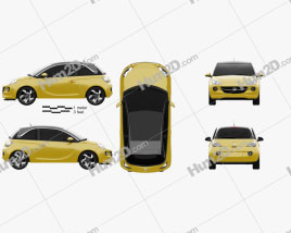 Vauxhall Adam 2013 car clipart