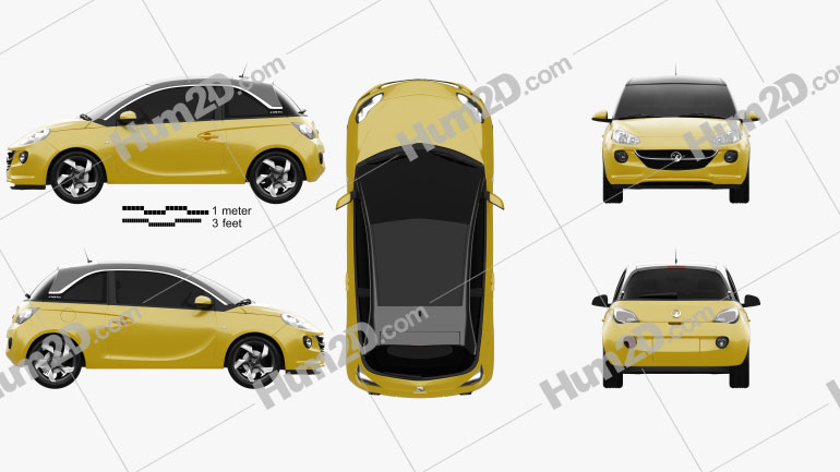 Vauxhall Adam 2013 car clipart