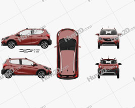 VinFast Fadil with HQ interior 2019 car clipart
