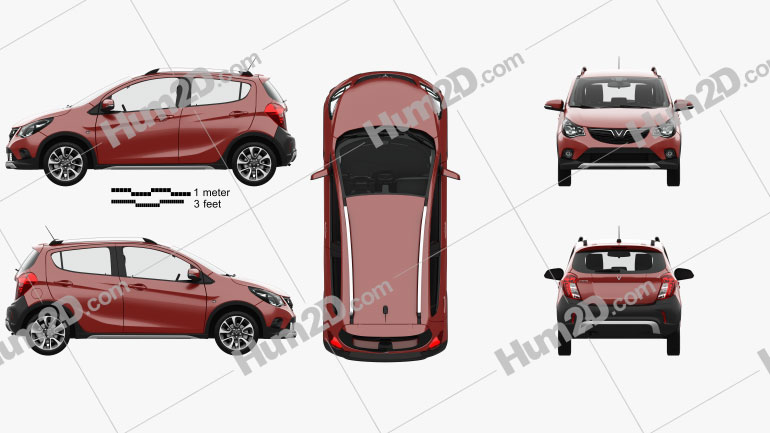 VinFast Fadil with HQ interior 2019 car clipart