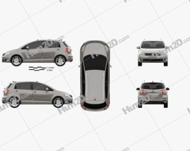 Volkswagen Golf Plus 2011 car clipart