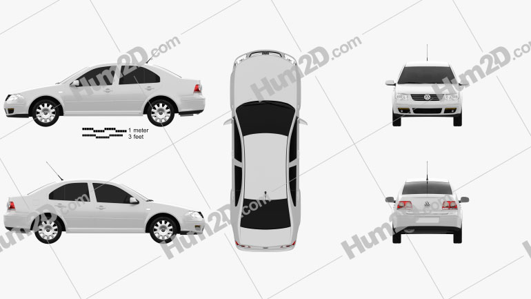 Volkswagen Bora Classic Blueprint