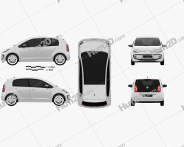 Volkswagen Up de 5 portas 2012 car clipart