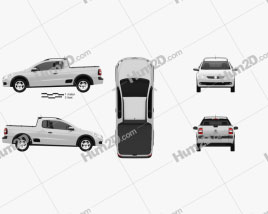 Volkswagen Saveiro 2012 car clipart