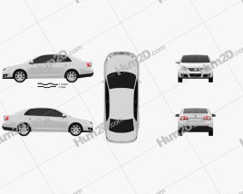 Volkswagen Jetta (A5) 2010 car clipart