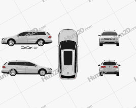 Volkswagen Passat (B7) Alltrack 2011 car clipart