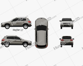 Volkswagen Tiguan Sport & Style 2012 car clipart