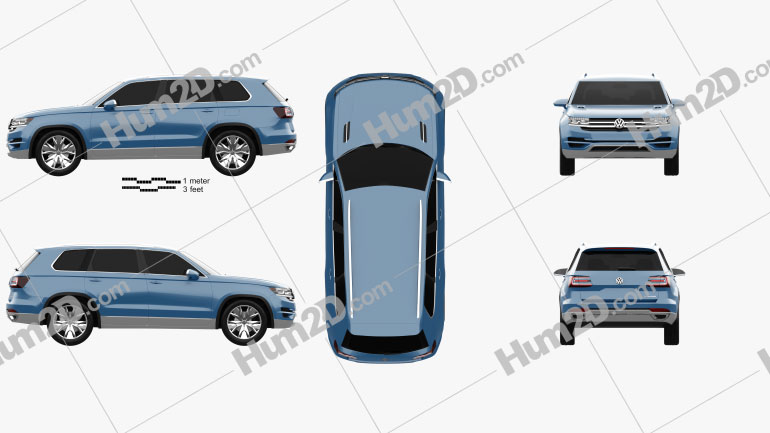 Volkswagen CrossBlue 2013 car clipart