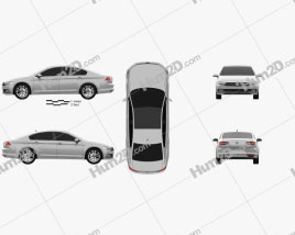 Volkswagen Passat (B8) sedan 2014 car clipart