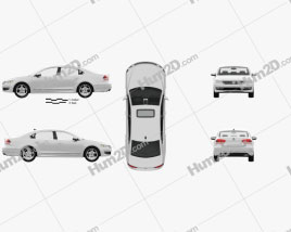 Volkswagen Passat (B7) with HQ interior 2011 car clipart