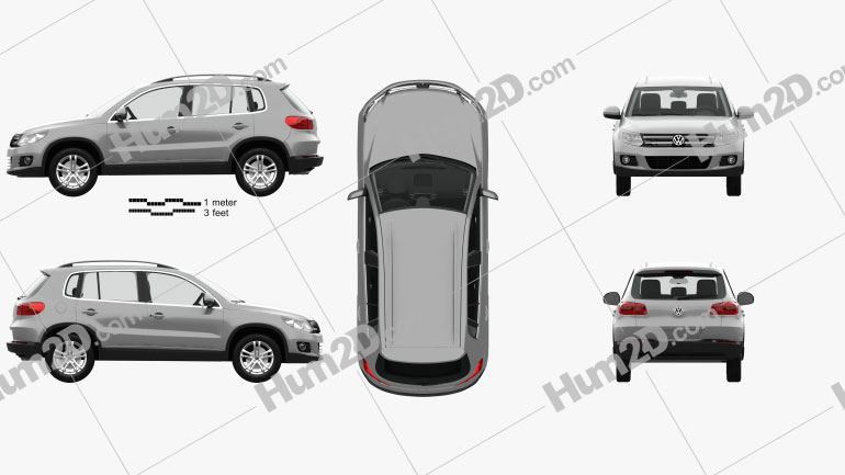 Volkswagen Tiguan Sport & Style with HQ interior 2012 car clipart