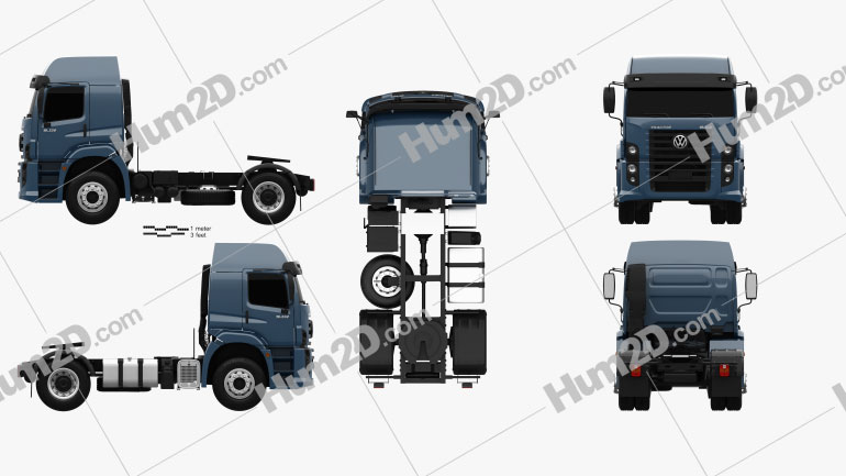 Volkswagen Constellation (19-390) Tractor Truck 2-axle 2011 clipart