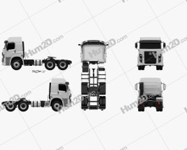Volkswagen Constellation (25-390) Sattelzug 3-Achs 2011 clipart