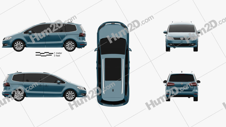 Volkswagen Sharan 2016 PNG Clipart