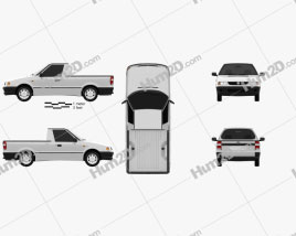 Volkswagen Caddy 1995 car clipart