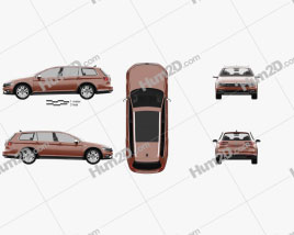 Volkswagen Passat (B8) Alltrack 2016 car clipart