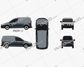 Volkswagen Caddy Panel Van 2015 clipart
