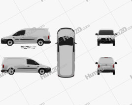 Volkswagen Caddy Maxi Panel Van 2015 clipart