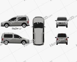 Volkswagen Caddy Alltrack 2016 clipart