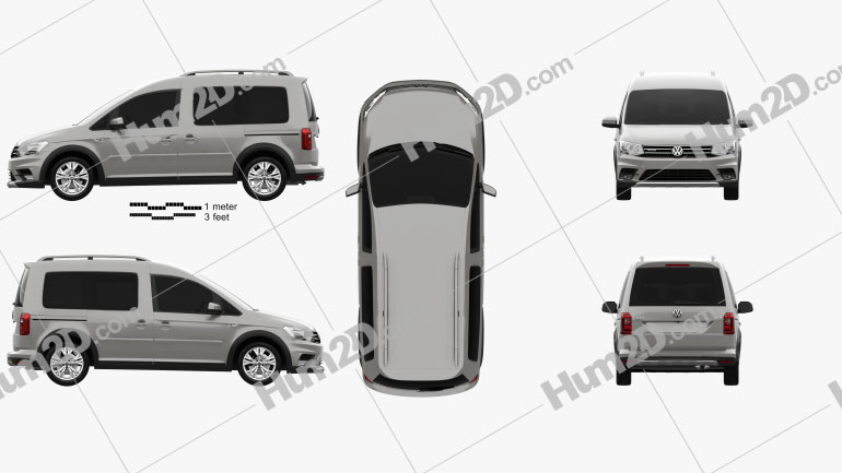 Volkswagen Caddy Alltrack 2016 Blueprint