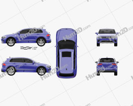 Volkswagen Tiguan GTE 2015 car clipart