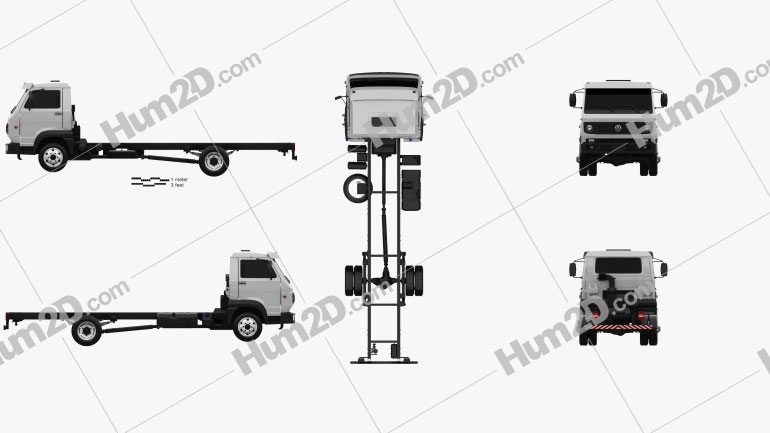 Volkswagen Delivery Fahrgestell LKW 2012 Blueprint