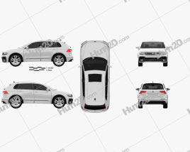 Volkswagen Tiguan R-line 2015 car clipart