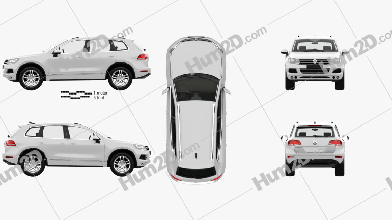 Volkswagen Touareg with HQ interior 2010 PNG Clipart
