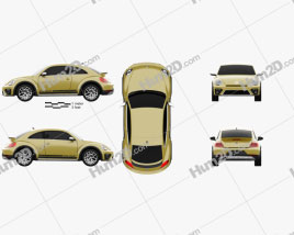 Volkswagen Beetle Dune 2016 car clipart