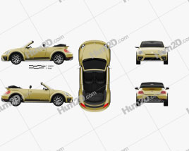 Volkswagen Beetle Dune Convertible 2016 car clipart