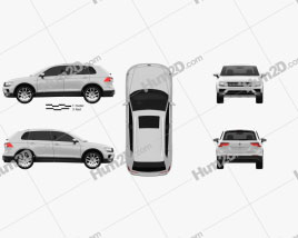 Volkswagen Tiguan Highline 2015 car clipart