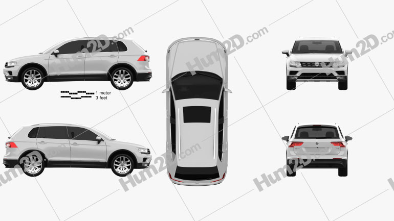 Volkswagen Tiguan Highline 2015 car clipart