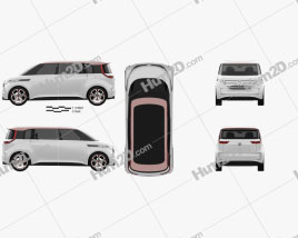 Volkswagen BUDD-e 2016 clipart