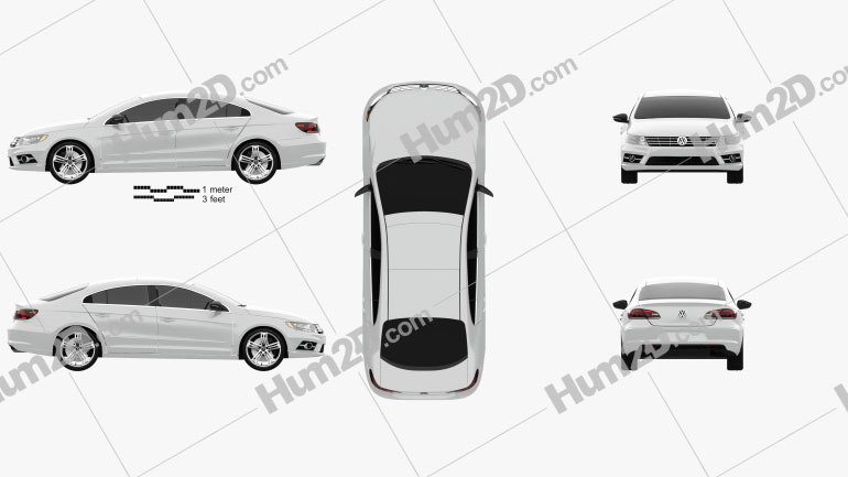 Volkswagen CC R-Line 2013 car clipart