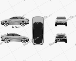 Volkswagen ID Crozz 2017 car clipart