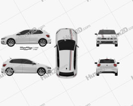 Volkswagen Polo Beats de 5 portas 2017 car clipart