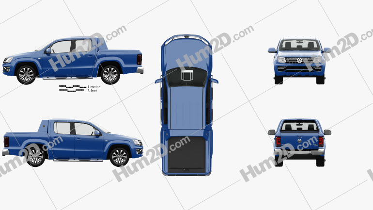 Volkswagen Amarok Crew Cab Aventura with HQ interior 2016 car clipart