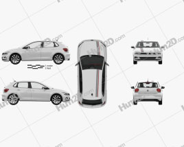 Volkswagen Polo Beats mit HD Innenraum 2017 car clipart