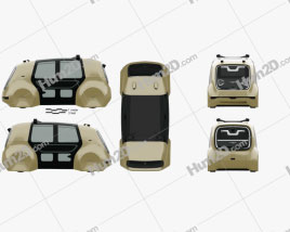 Volkswagen Sedric with HQ interior 2017 clipart