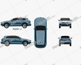 Volkswagen Touareg Elegance 2018 car clipart