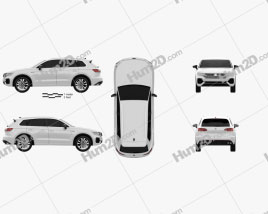 Volkswagen Touareg R-Line 2018 car clipart