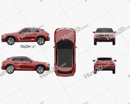 Volkswagen Atlas Cross Sport 2018 car clipart