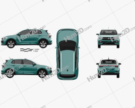 Volkswagen T-Cross R-Line 2019 car clipart