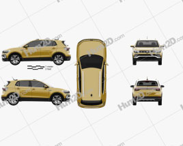 Volkswagen T-Cross 280 CN-spec 2019 car clipart